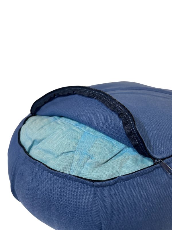 Cuscino Zafu da meditazione ILTK – Sfoderabile, con Pula di Farro e Lavanda - immagine 5