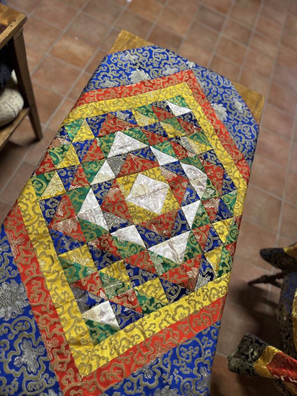 Copri-trono / Copri-altare Tradizionale in broccato – Mosaico