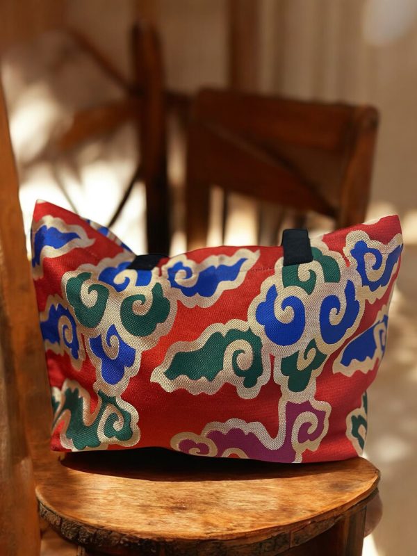 Borsa in broccato tibetano