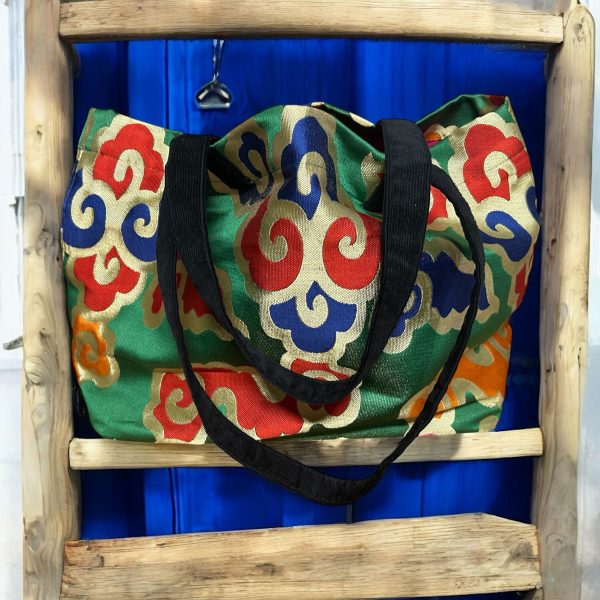 Borsa in broccato tibetano - immagine 4