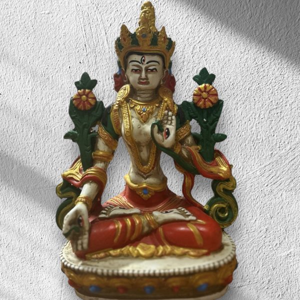 Statua di resina di Tara Bianca