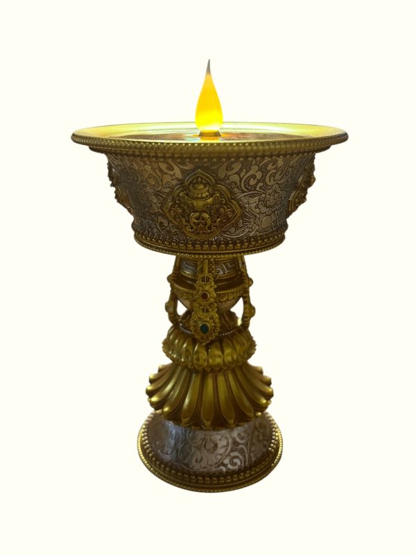 Lampada per Offerta di luce da altare, LED ricaricabile con Filo - immagine 2