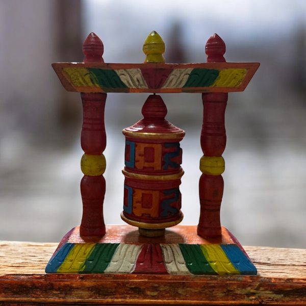 Ruota di Preghiera Tibetana da tavolo - immagine 3